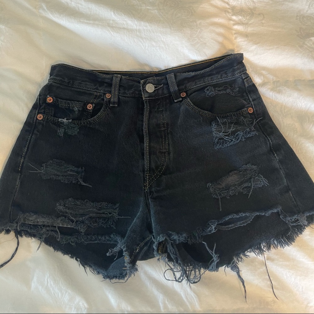 Levi’s Vintage Black Denim Shorts
